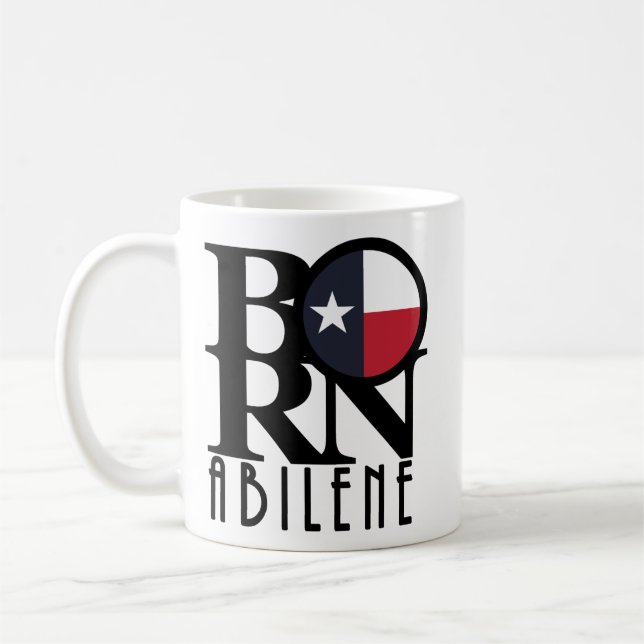 Taza De Café BORN Abilene Trexas 11oz (Izquierda)