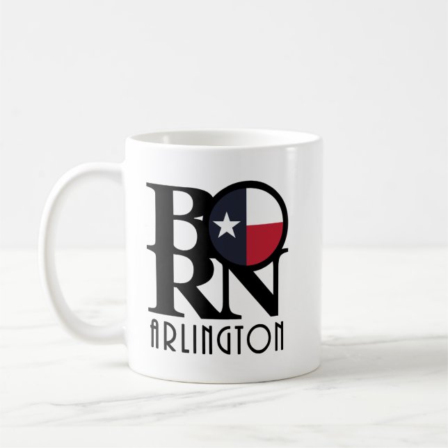 Taza De Café BORN Arlington Texas 11oz (Izquierda)