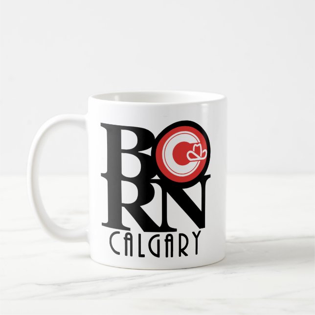 Taza De Café BORN Calgary 11oz (bandera de la ciudad) (Izquierda)