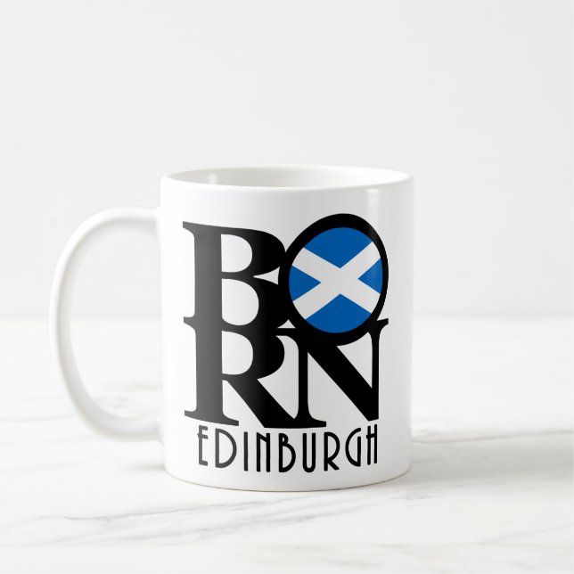 Taza De Café BORN Edinburgh Scotland 11oz (Izquierda)