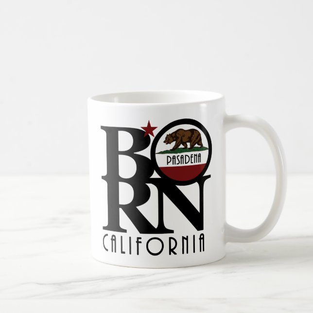 Taza De Café BORN Pasadena California 11oz (Derecha)