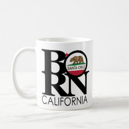 Taza De Café BORN Santa Cruz CA 11oz
