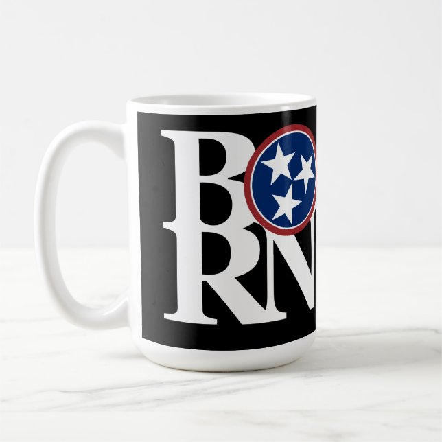 Taza De Café BORN Tennessee 15oz Mug Black (Izquierda)