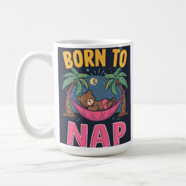 Taza De Café Born To Nap Mug (Izquierda)