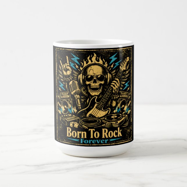 Taza De Café Born To Rock – Rock Music DNA Pride (Centro)