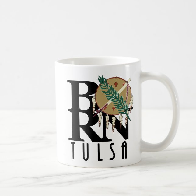 Taza De Café BORN Tulsa Oklahoma 11oz (Derecha)