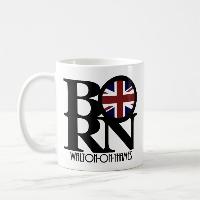 Taza De Café BORN Walton-On-Thames 11oz (Izquierda)
