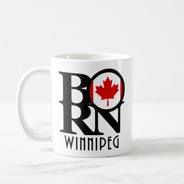Taza De Café BORN Winnipeg 11oz (Izquierda)
