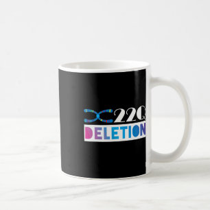 Taza De Café Borrado 22q11 Para Apoyo a la Conciencia del 22q