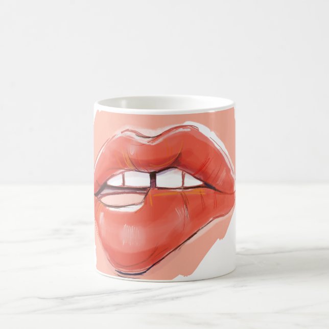 Taza De Café Borrador de labios de Teaser (Centro)