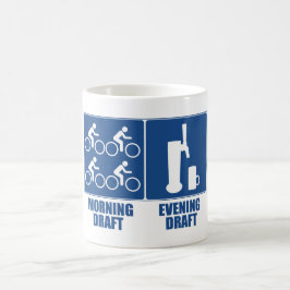 Taza De Café Borrador matutino, borrador vespertino