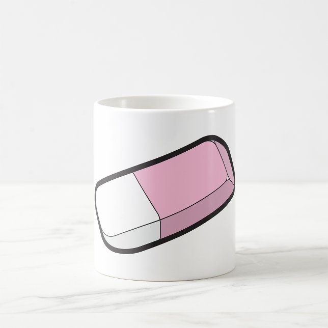 Taza De Café Borrador Rosa Y Blanco (Subido por el creador)
