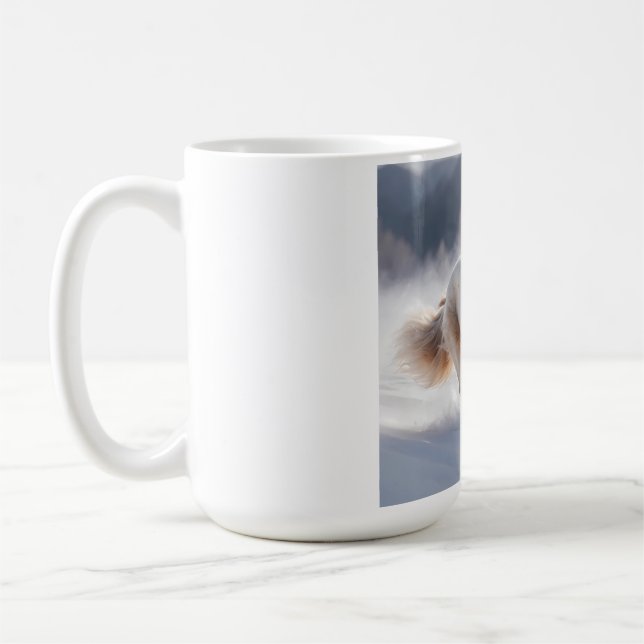 Taza De Café Borzoi Elegant Breve Coffee Mug (Izquierda)