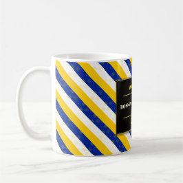 Taza De Café Bosnia Herzegovina Football Fan Flag Colors Stripe