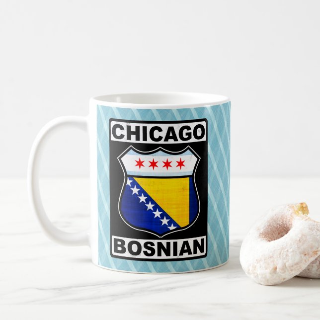 Taza De Café Bosnio-americano de Chicago (Con donut)