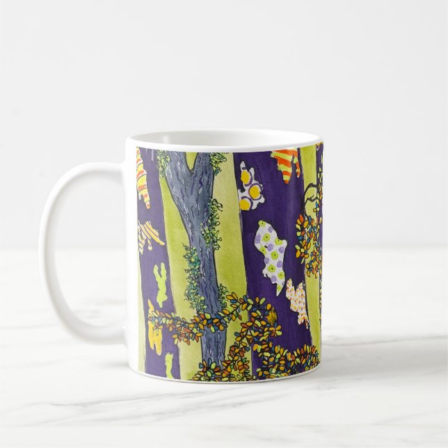 Taza De Café Bosque azul 2 Mug (Izquierda)