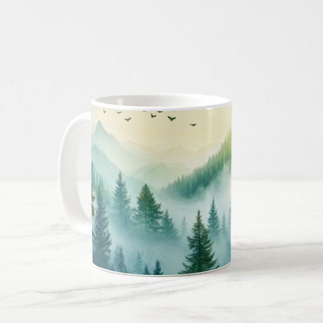 Taza De Café Bosque Brumoso (Anverso izquierdo)