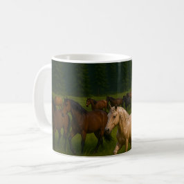 Taza De Café Bosque de Caballos Salvajes