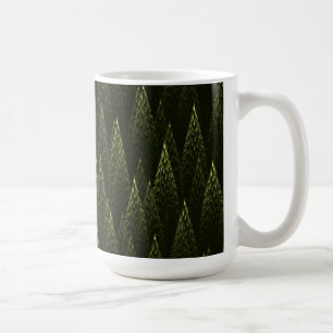 Taza De Café Bosque de Conifer Fractal