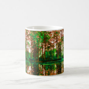 Taza De Café Bosque de fantasía por Shirley Taylor