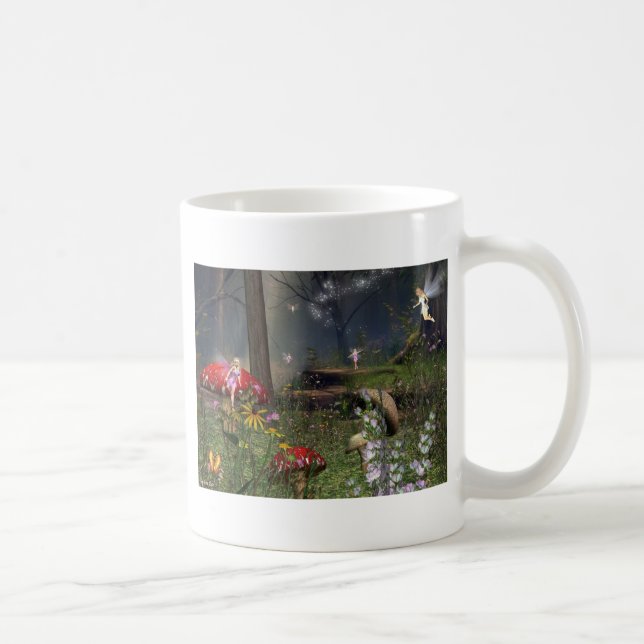 Taza De Café Bosque de hadas (Derecha)