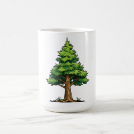 Taza De Café Bosque de hoja perenne