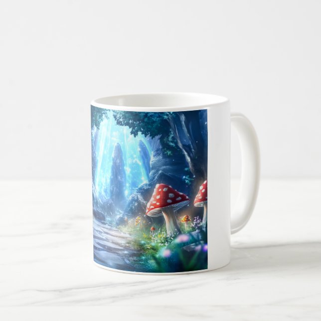 Taza De Café Bosque de hongos (Anverso derecho)