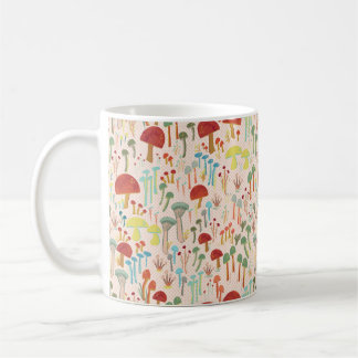 Taza De Café Bosque de hongos beige