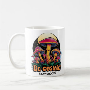 Taza De Café Bosque de hongos psicodélicos