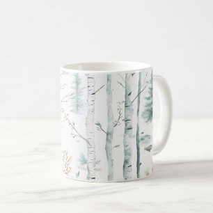 Taza De Café Bosque de invierno