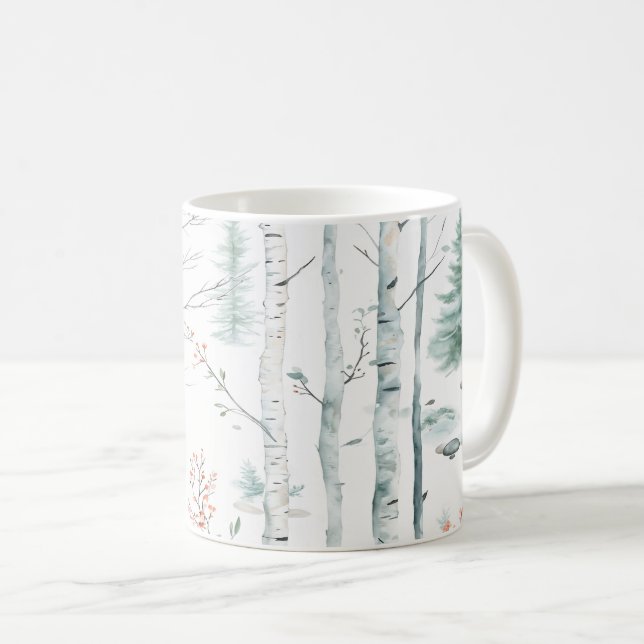 Taza De Café Bosque de invierno (Anverso derecho)