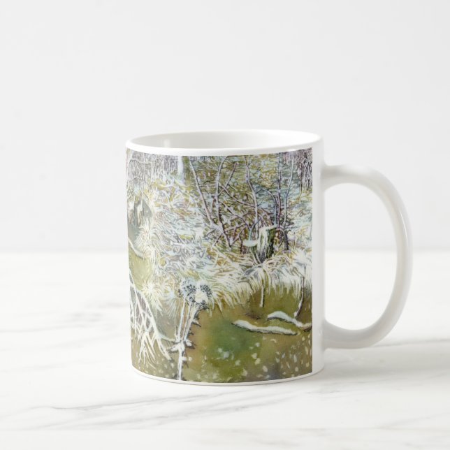 Taza De Café bosque de invierno (Derecha)
