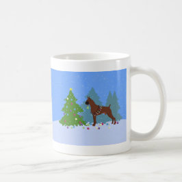 Taza De Café Bosque de Navidades Boxer