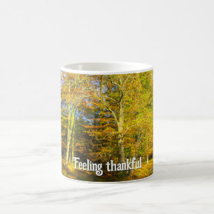 Taza De Café Bosque de Otoño - Acción de Gracias personalizada