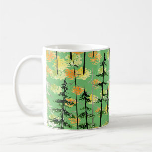 Taza De Café Bosque de Otoño: Belleza Natural sin Marea