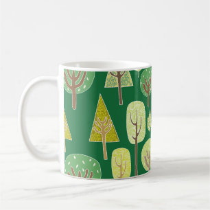 Taza De Café Bosque de verano: Diseño inspirado en la naturalez