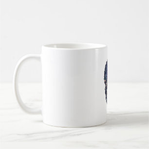 Taza De Café Bosque Encantado Perro Luna Cristal_1