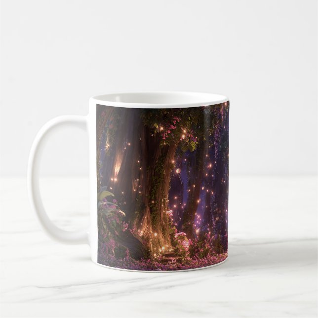 Taza De Café Bosque Mágico Encantado (Izquierda)