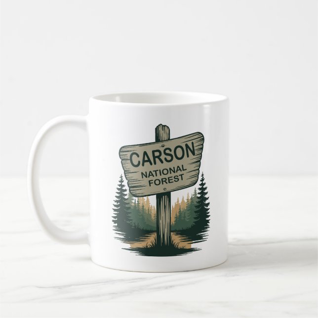 Taza De Café Bosque Nacional Carson Nuevo México (Izquierda)