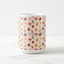Taza De Café Bosque Otoñal Encantado