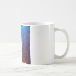Taza De Café Bosque pintado Otoño Niebla Púrpura