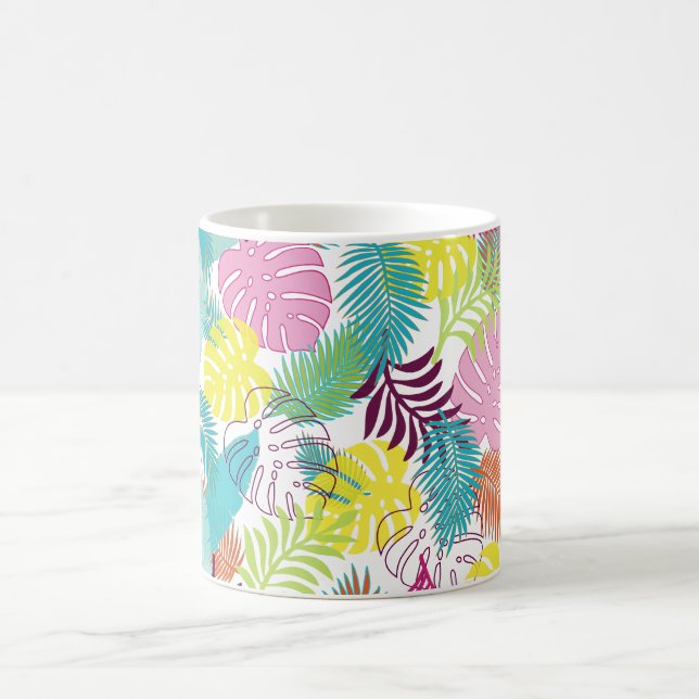 Taza De Café Bosque tropical PixDezines/imagen ajustable (Centro)