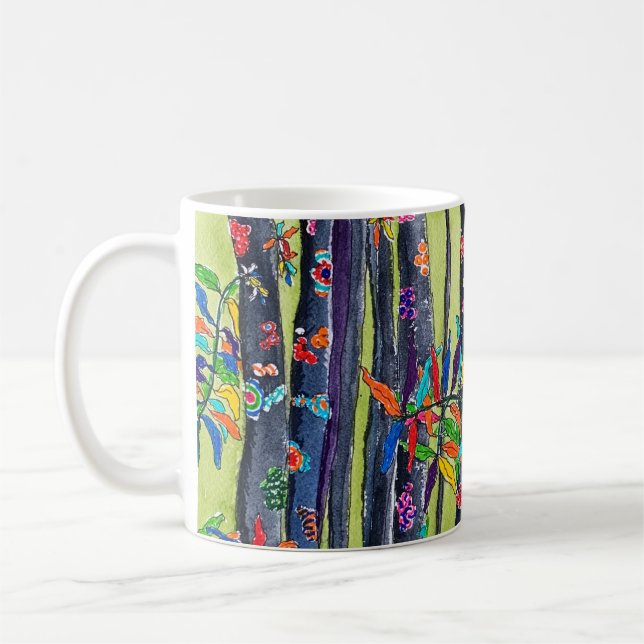 Taza De Café Bosque verde 2 Mug (Izquierda)