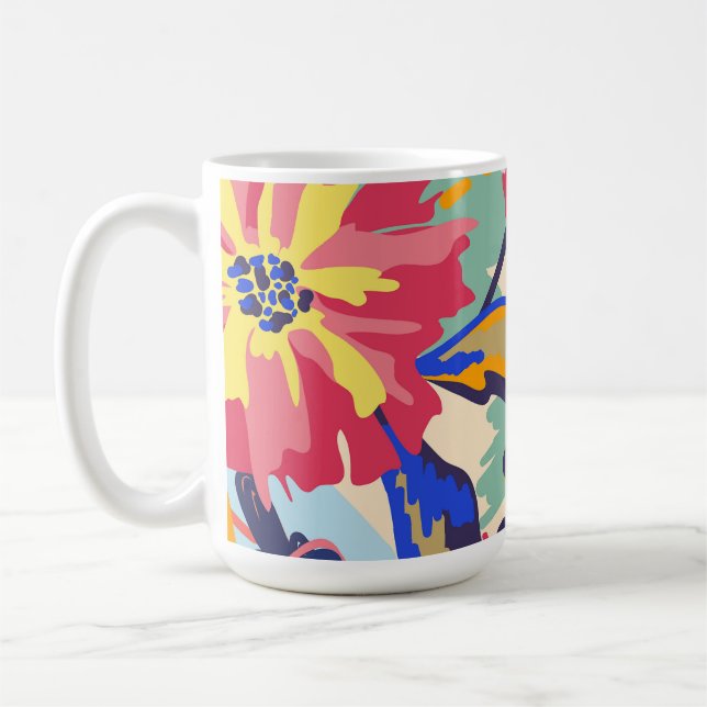 Taza De Café Bosque y rosas (Izquierda)
