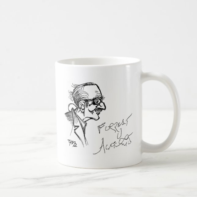 Taza De Café Bosquejo de Forrest J Ackerman Schirmeister (Derecha)