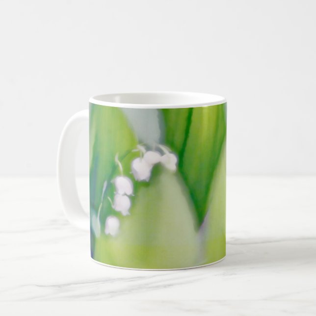 Taza De Café Bosquejo del lirio de los valles (Anverso izquierdo)