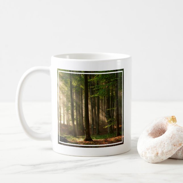 Taza De Café Bosques | Bosque otoñal (Con donut)