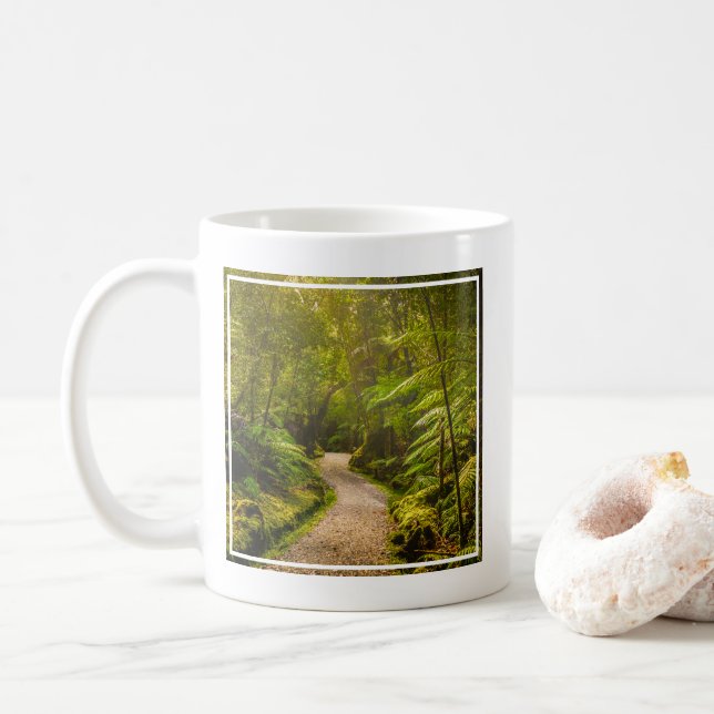 Taza De Café Bosques | Camino al bosque (Con donut)
