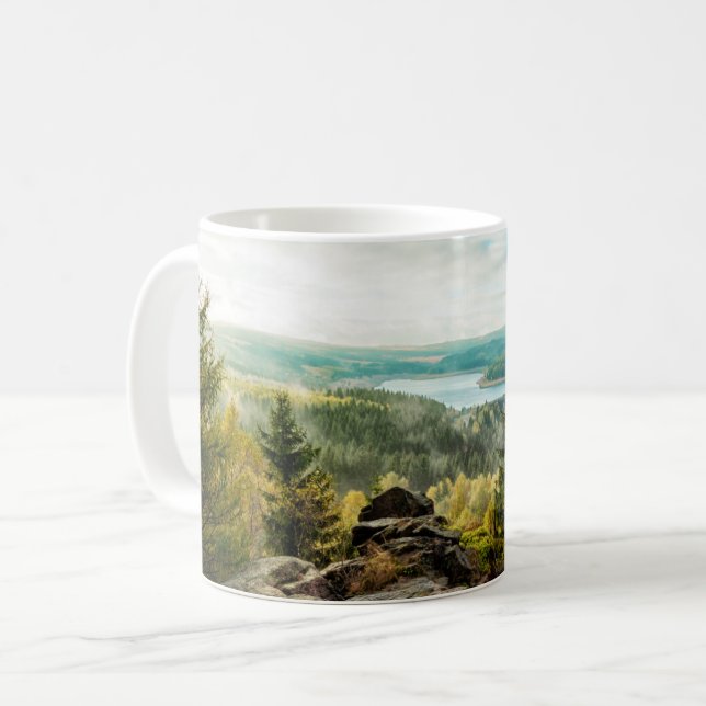 Taza De Café Bosques | Montañas Ore Alemania (Anverso izquierdo)