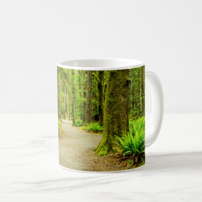 Taza De Café Bosques | Parque nacional olímpico (Anverso derecho)